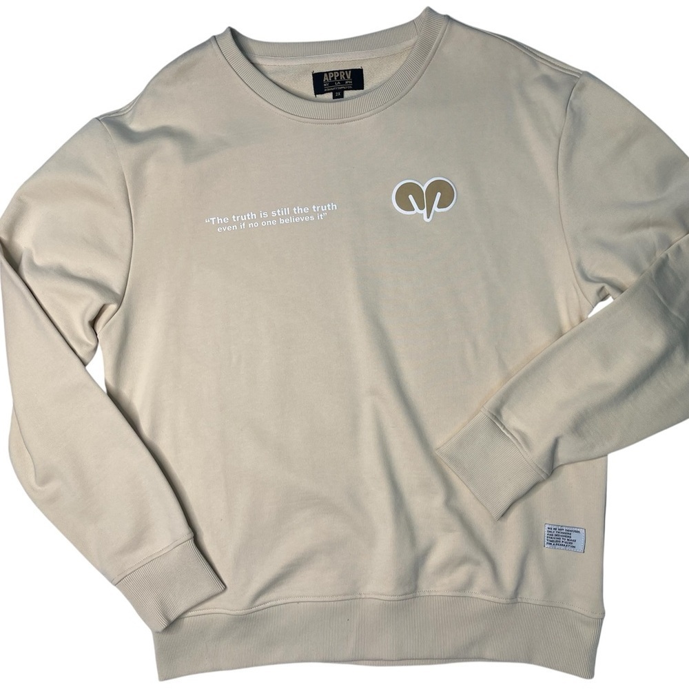 Sz 2xl  Cream goat Sweater